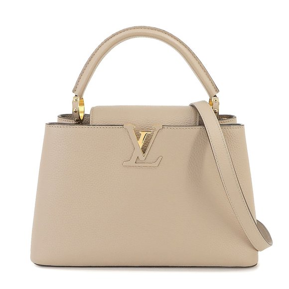 LOUIS VUITTON Capucines MINI Taurillon Clemence 2WAY Shoulder Handbag M59850 Mint green